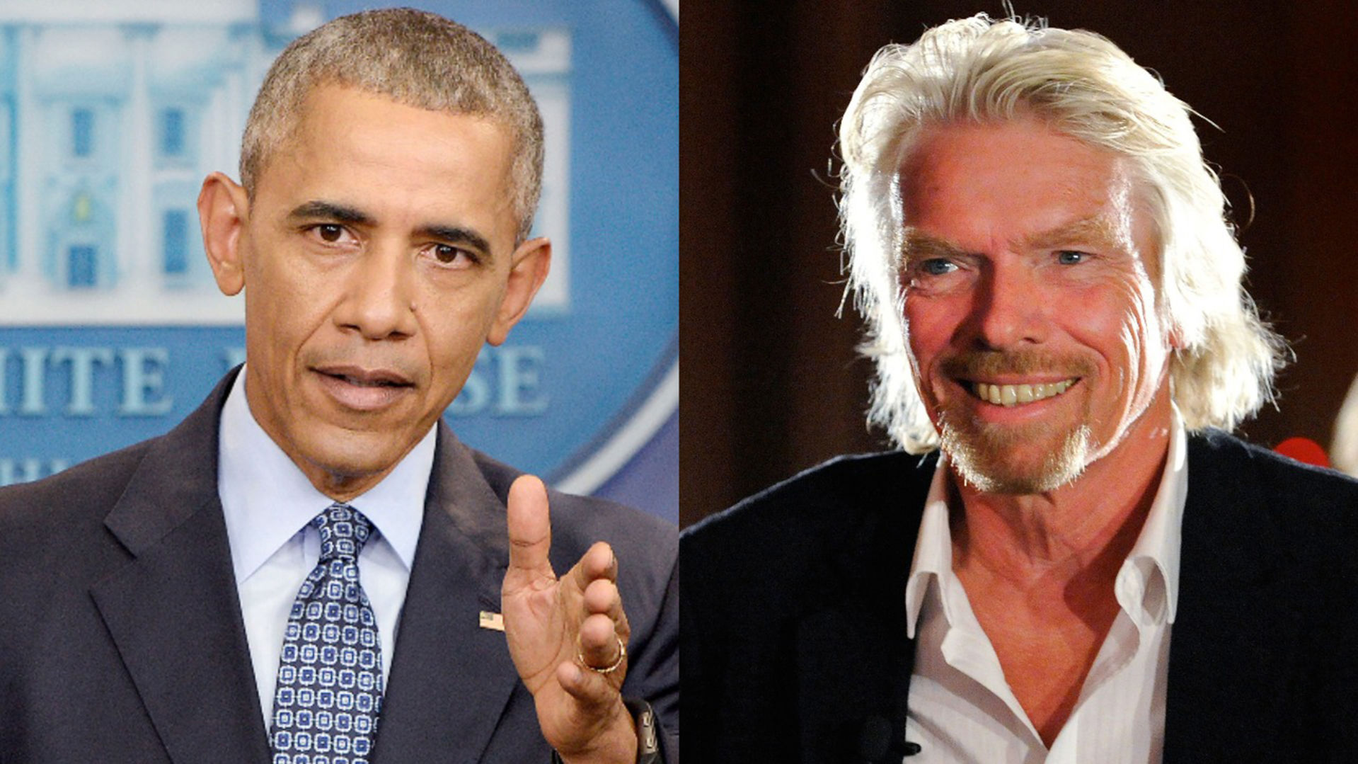Barack Obama and Richard Branson